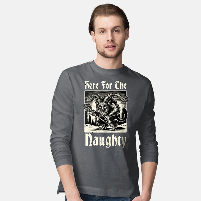 Naughty Krampus Christmas-Mens-Long Sleeved-Tee-Studio Mootant