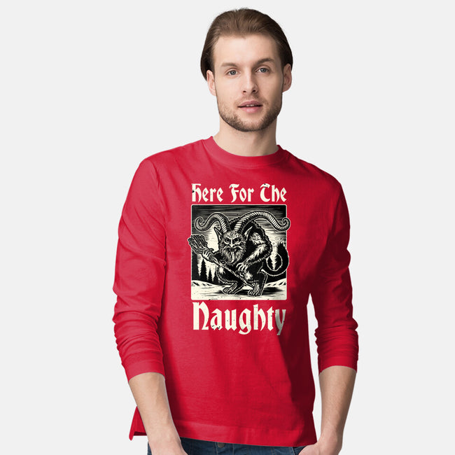 Naughty Krampus Christmas-Mens-Long Sleeved-Tee-Studio Mootant