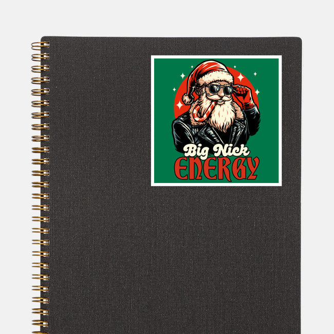 Big Santa Claus Energy-None-Glossy-Sticker-Studio Mootant