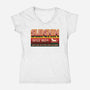 Sleighin Since 1809-Womens-V-Neck-Tee-Whimsical Thinker