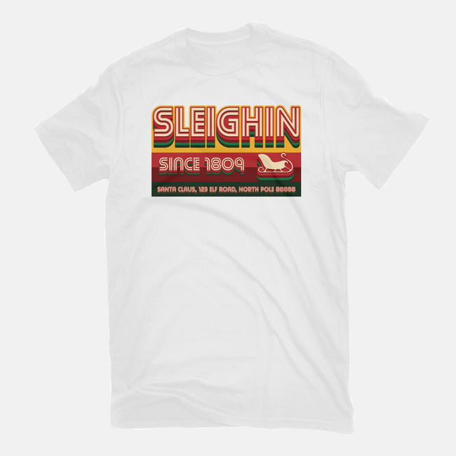 Sleighin Since 1809-Mens-Basic-Tee-Whimsical Thinker