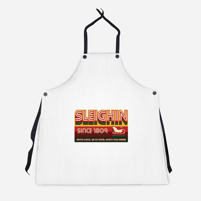 Sleighin Since 1809-Unisex-Kitchen-Apron-Whimsical Thinker