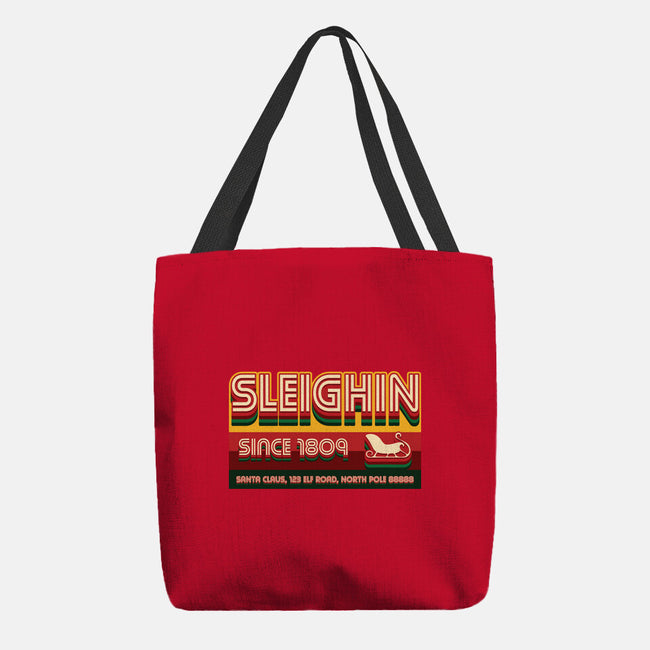 Sleighin Since 1809-None-Basic Tote-Bag-Whimsical Thinker