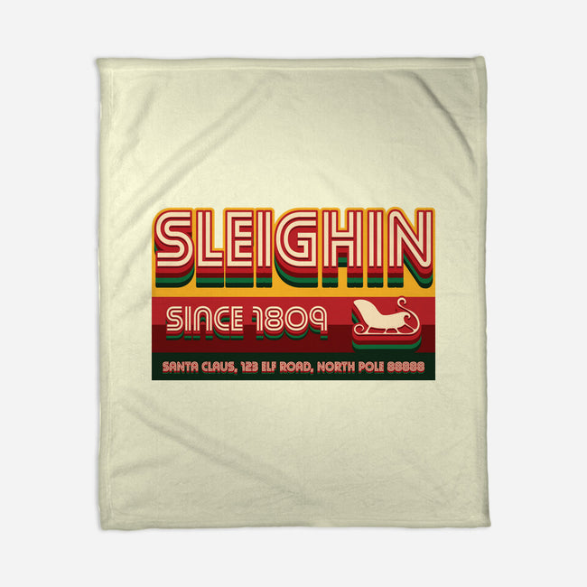 Sleighin Since 1809-None-Fleece-Blanket-Whimsical Thinker