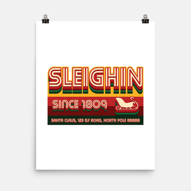 Sleighin Since 1809-None-Matte-Poster-Whimsical Thinker