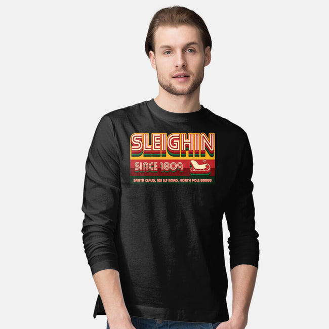 Sleighin Since 1809-Mens-Long Sleeved-Tee-Whimsical Thinker