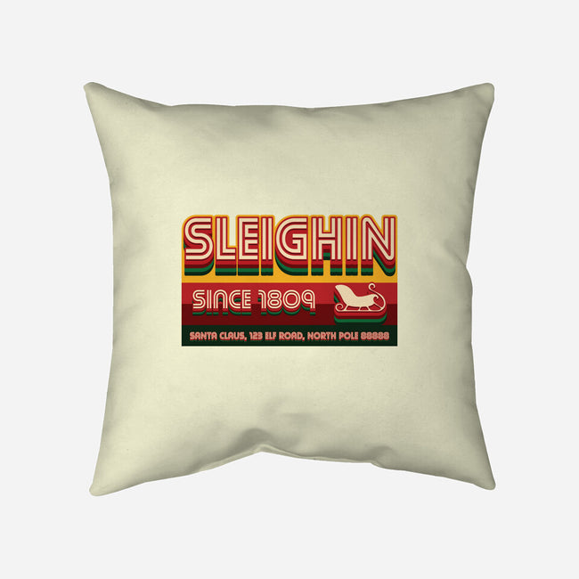 Sleighin Since 1809-None-Removable Cover w Insert-Throw Pillow-Whimsical Thinker