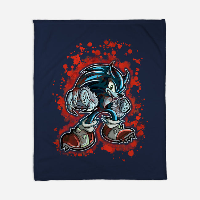 Sonic Beast-None-Fleece-Blanket-nickzzarto