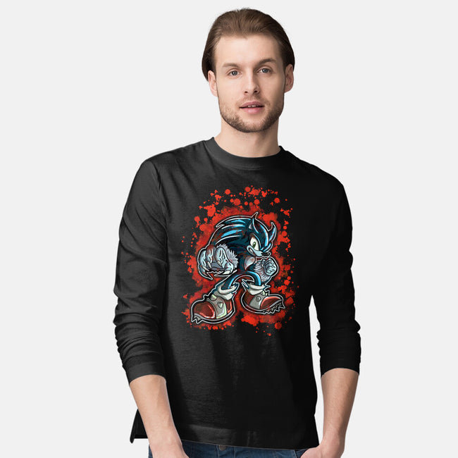 Sonic Beast-Mens-Long Sleeved-Tee-nickzzarto