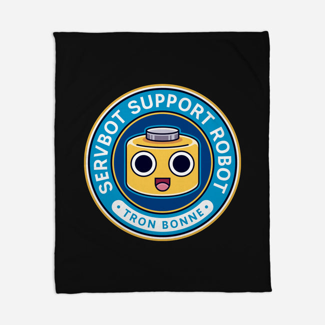 Servbot Emblem-None-Fleece-Blanket-LAGELANTEE