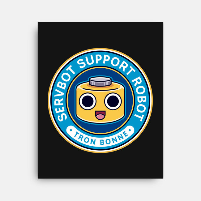 Servbot Emblem-None-Stretched-Canvas-LAGELANTEE