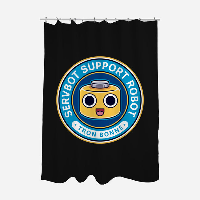 Servbot Emblem-None-Polyester-Shower Curtain-LAGELANTEE