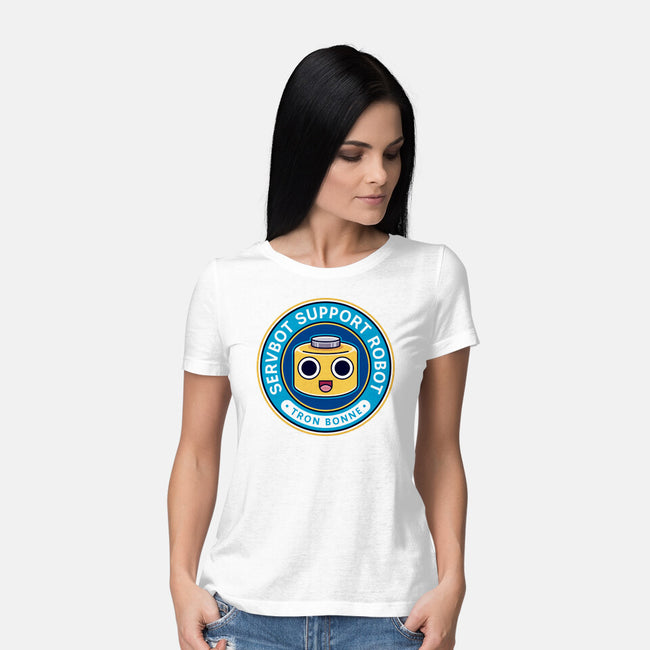 Servbot Emblem-Womens-Basic-Tee-LAGELANTEE