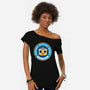 Servbot Emblem-Womens-Off Shoulder-Tee-LAGELANTEE