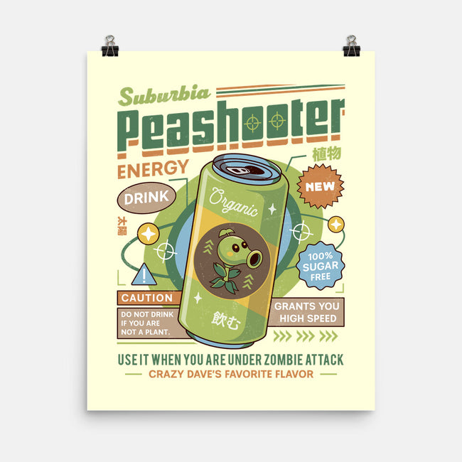 Peashooter Energy Drink-None-Matte-Poster-LAGELANTEE