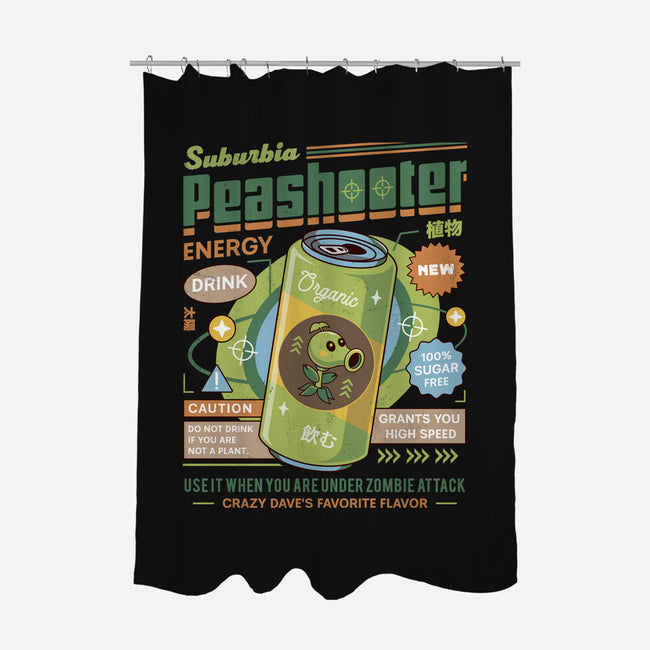 Peashooter Energy Drink-None-Polyester-Shower Curtain-LAGELANTEE