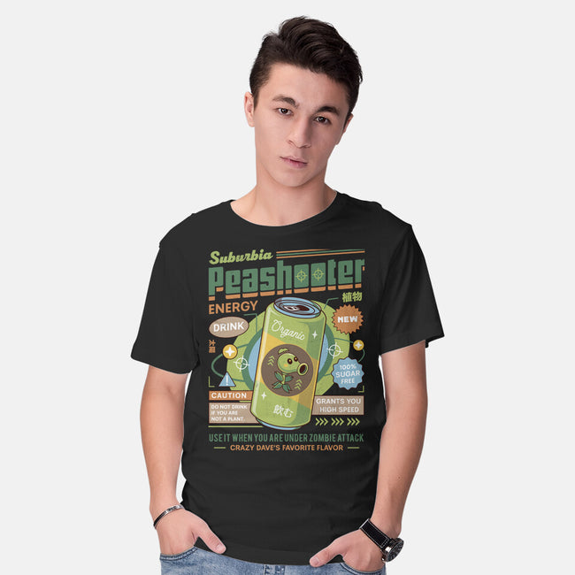 Peashooter Energy Drink-Mens-Basic-Tee-LAGELANTEE