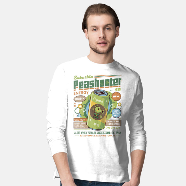 Peashooter Energy Drink-Mens-Long Sleeved-Tee-LAGELANTEE