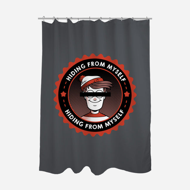 Hiding From Myself-None-Polyester-Shower Curtain-tobefonseca