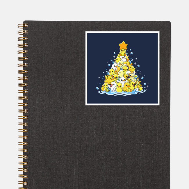 Ducks Christmas Tree-None-Glossy-Sticker-Vallina84