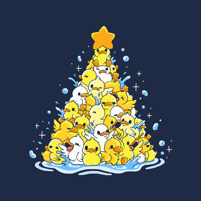 Ducks Christmas Tree-Unisex-Basic-Tee-Vallina84