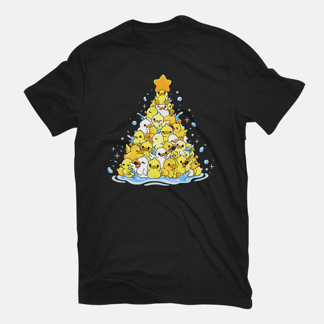 Ducks Christmas Tree-Mens-Basic-Tee-Vallina84