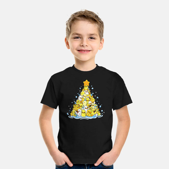 Ducks Christmas Tree-Youth-Basic-Tee-Vallina84