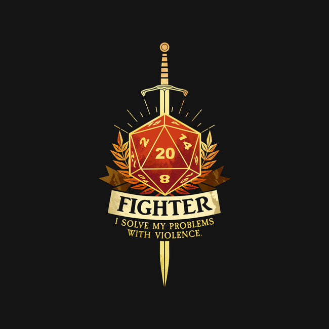 Fighter D20-None-Removable Cover w Insert-Throw Pillow-D20 Tees