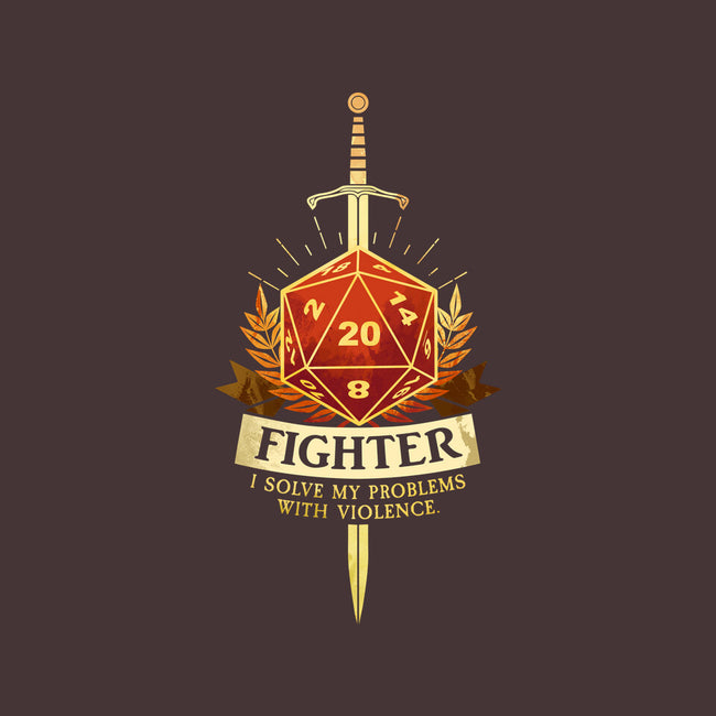 Fighter D20-None-Removable Cover w Insert-Throw Pillow-D20 Tees