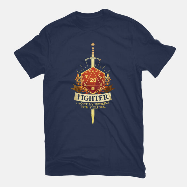 Fighter D20-Youth-Basic-Tee-D20 Tees