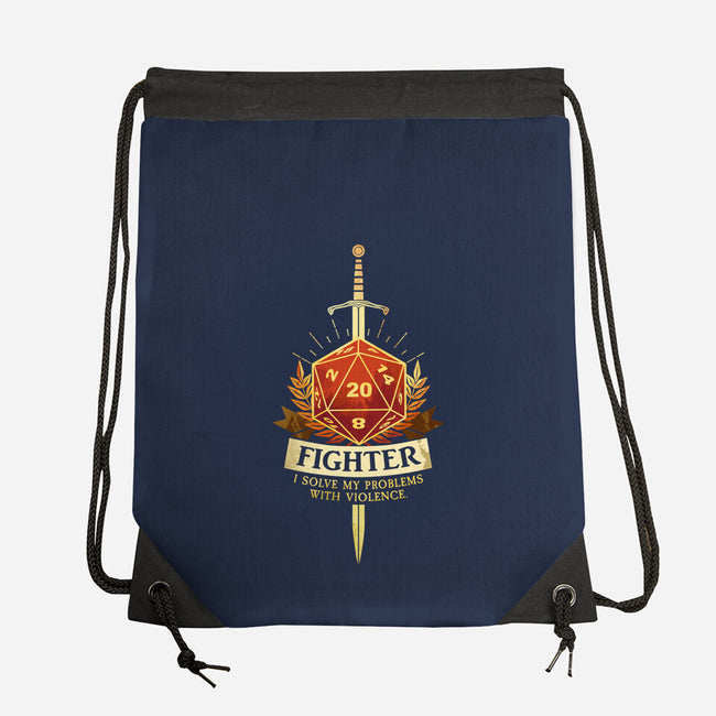 Fighter D20-None-Drawstring-Bag-D20 Tees