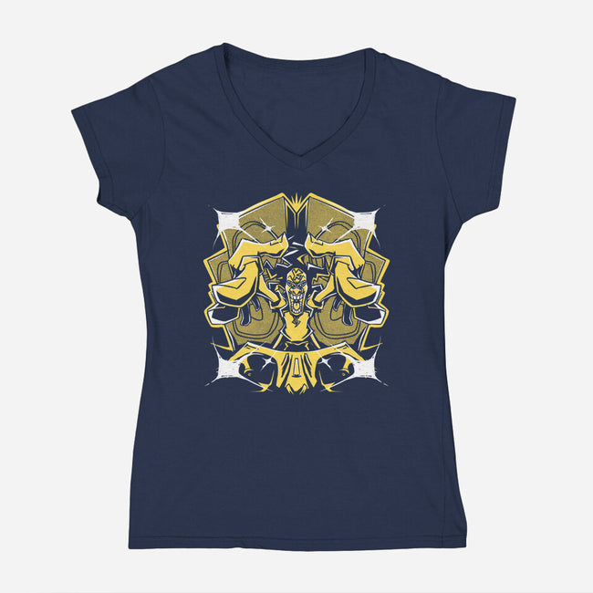 Pirate Radio Captain-Womens-V-Neck-Tee-estudiofitas