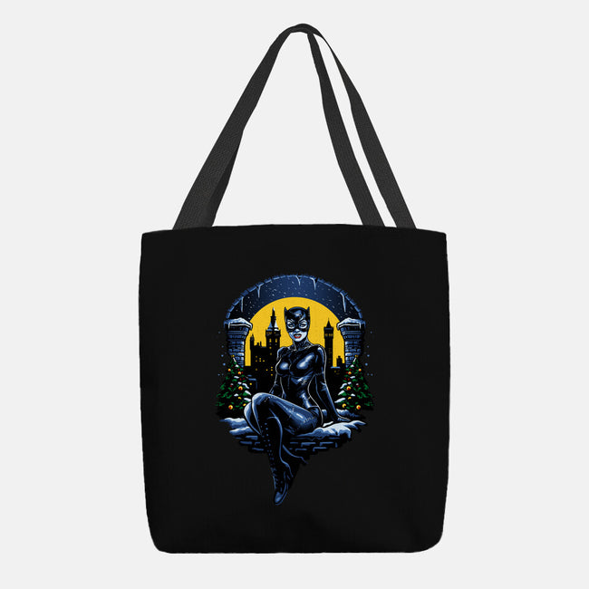 Christmas Kitty-None-Basic Tote-Bag-daobiwan