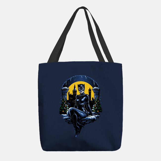 Christmas Kitty-None-Basic Tote-Bag-daobiwan