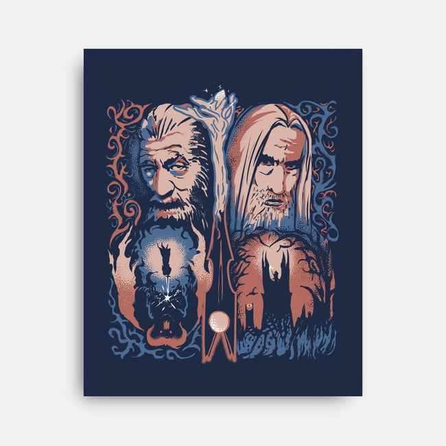 Two Wizards-None-Stretched-Canvas-IKILO