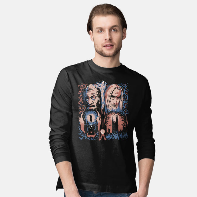 Two Wizards-Mens-Long Sleeved-Tee-IKILO