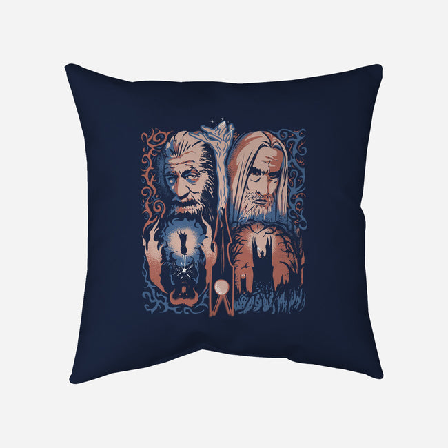 Two Wizards-None-Removable Cover w Insert-Throw Pillow-IKILO