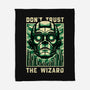 The Wizard Lies-None-Fleece-Blanket-Studio Mootant