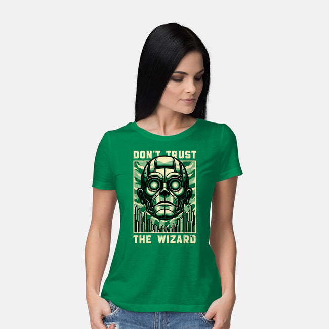 The Wizard Lies-Womens-Basic-Tee-Studio Mootant