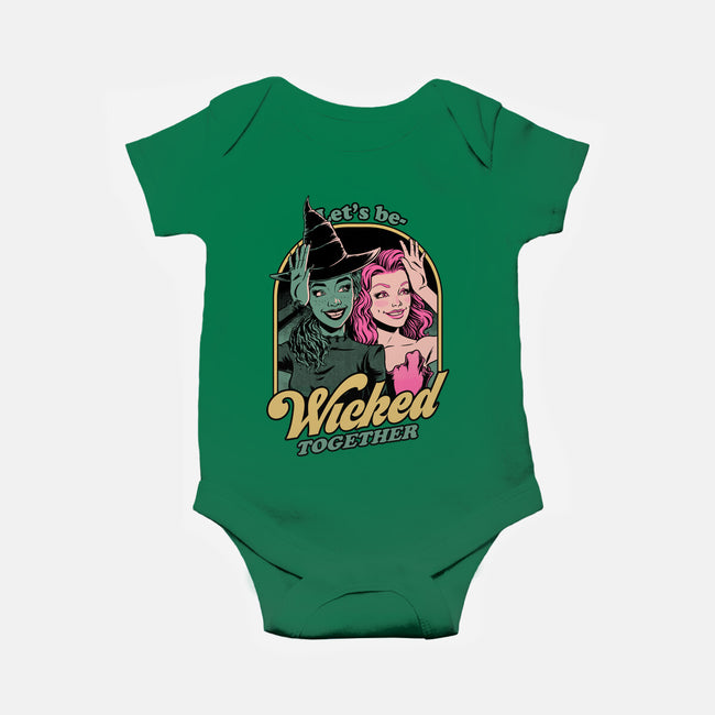 Green Pink Witches-Baby-Basic-Onesie-Studio Mootant