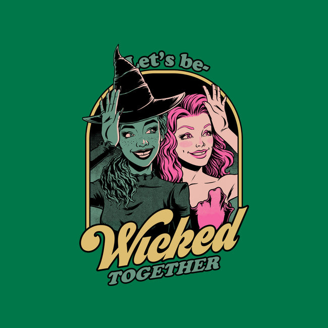 Green Pink Witches-Womens-Off Shoulder-Tee-Studio Mootant