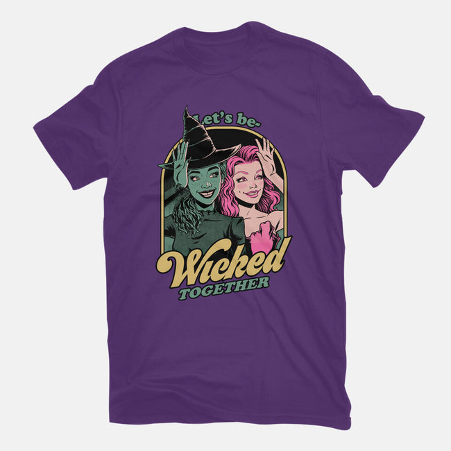 Green Pink Witches-Womens-Fitted-Tee-Studio Mootant