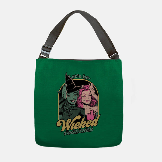 Green Pink Witches-None-Adjustable Tote-Bag-Studio Mootant