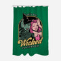 Green Pink Witches-None-Polyester-Shower Curtain-Studio Mootant