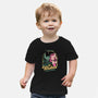 Green Pink Witches-Baby-Basic-Tee-Studio Mootant