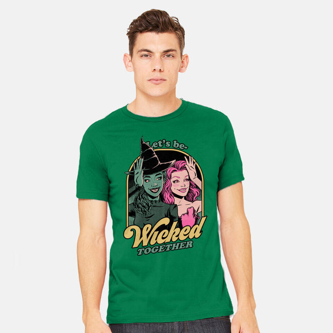 Green Pink Witches-Mens-Heavyweight-Tee-Studio Mootant