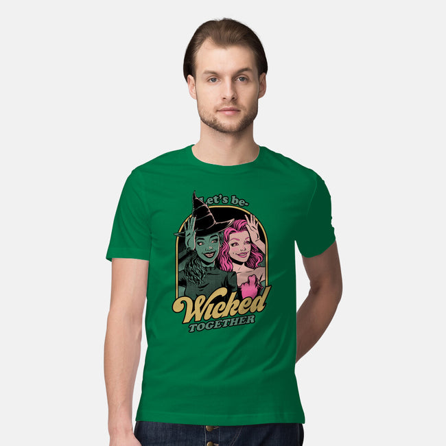 Green Pink Witches-Mens-Premium-Tee-Studio Mootant