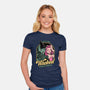 Green Pink Witches-Womens-Fitted-Tee-Studio Mootant