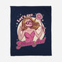 Glamour Pink Witch-None-Fleece-Blanket-Studio Mootant