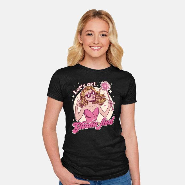 Glamour Pink Witch-Womens-Fitted-Tee-Studio Mootant